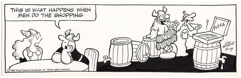 Hagar Dünor par Dik Browne - Planche originale