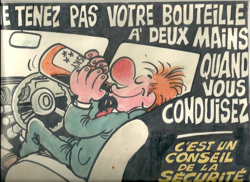 Sécurité routiere by Paul Deliège - Original Illustration