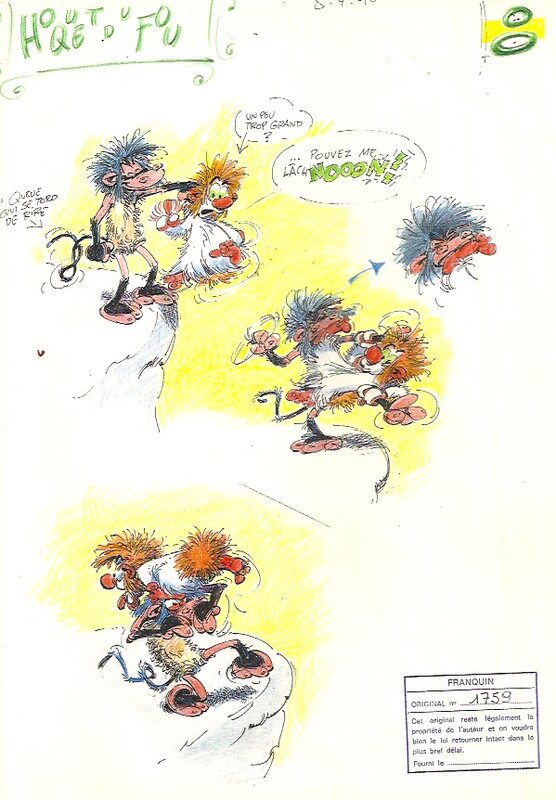 les Tifous ! par André Franquin - Planche originale