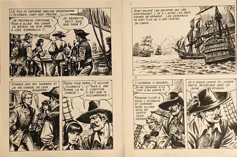 Dut, Les robinsons des mers pl 16 et 17 - Comic Strip