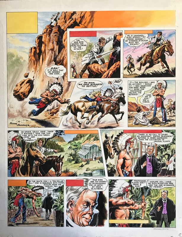 Frank Humphris, Blackbow the cheyenne - Comic Strip