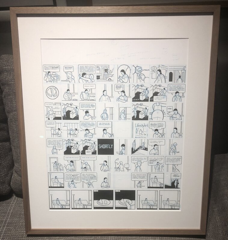 Building stories par Chris Ware - Planche originale