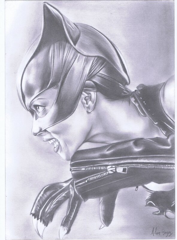 Catwoman par Borges - Illustration originale