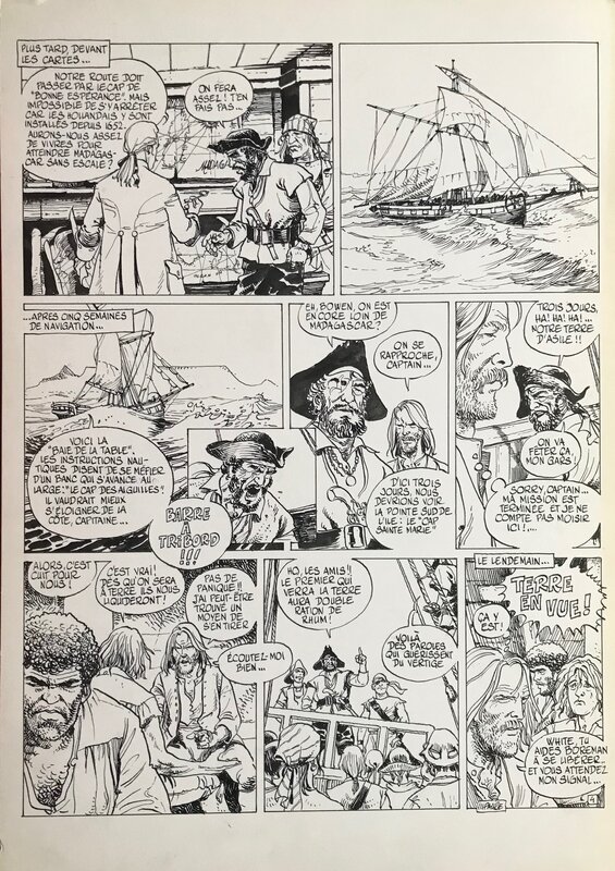 Michel Faure, Les pirates de l'océan indien pl 4 - Comic Strip