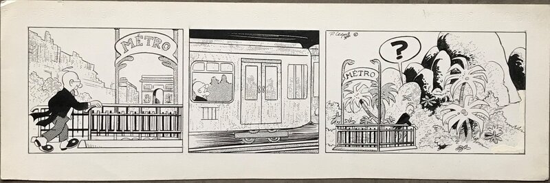 Nimbus - Métro par Pierre Le Goff - Planche originale