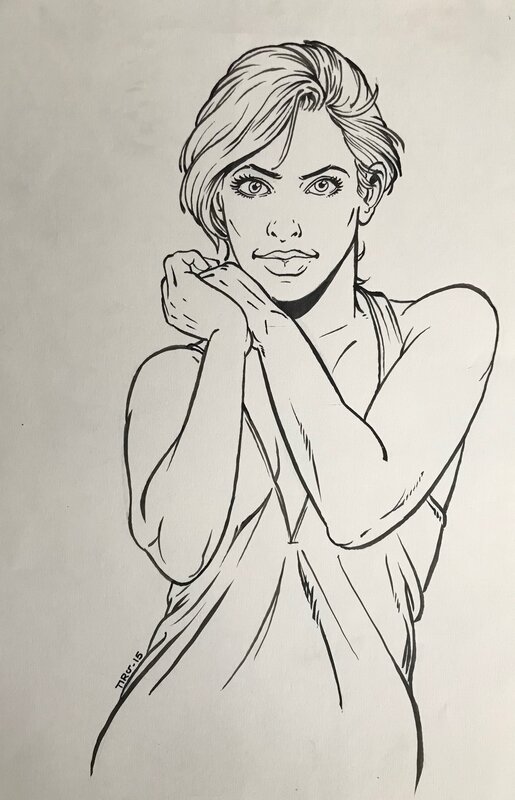 Femme by Pierre Legein - Original Illustration