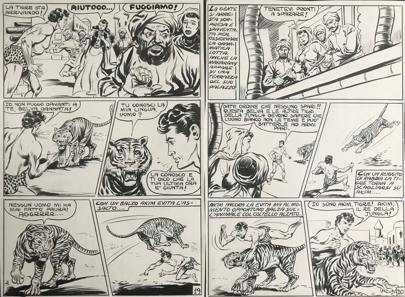 Akim pl 19 & 20 by Augusto Pedrazza - Comic Strip