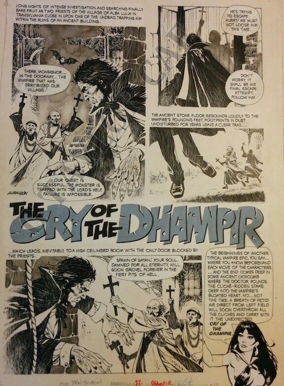 Auraleon, Cry of the Dhampir (Vampirella #22) - Planche originale