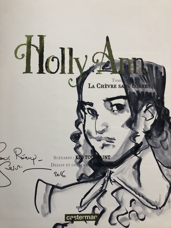 Stéphane Servain, Holly Ann - La chèvre sans cornes - Dédicace