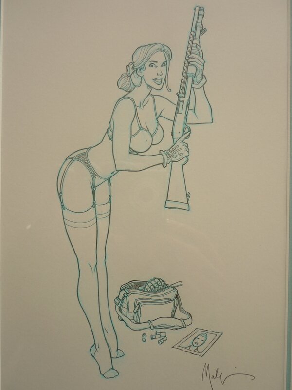 Amber Sexy par Nicolas Malfin - Illustration originale