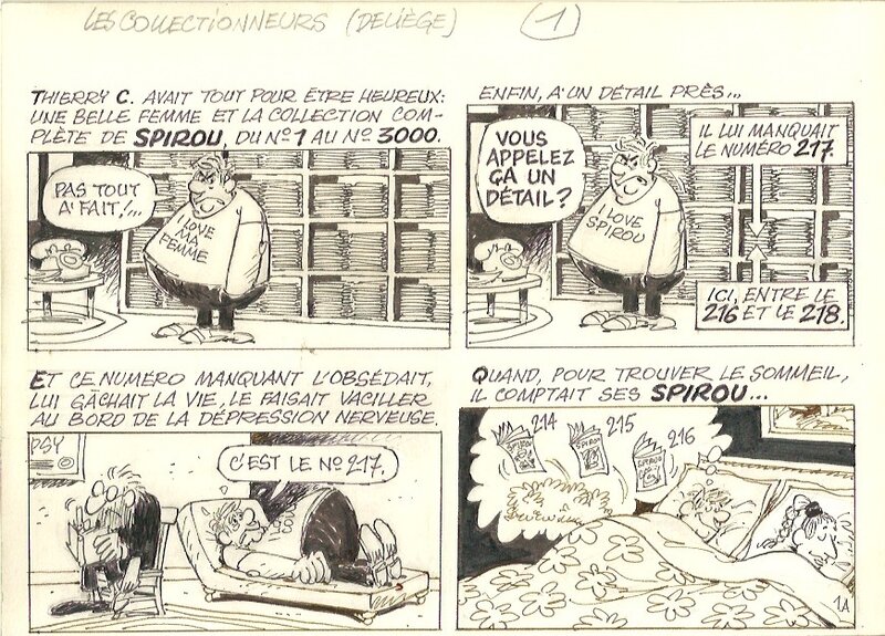 Les collectionneurs par Paul Deliège - Planche originale