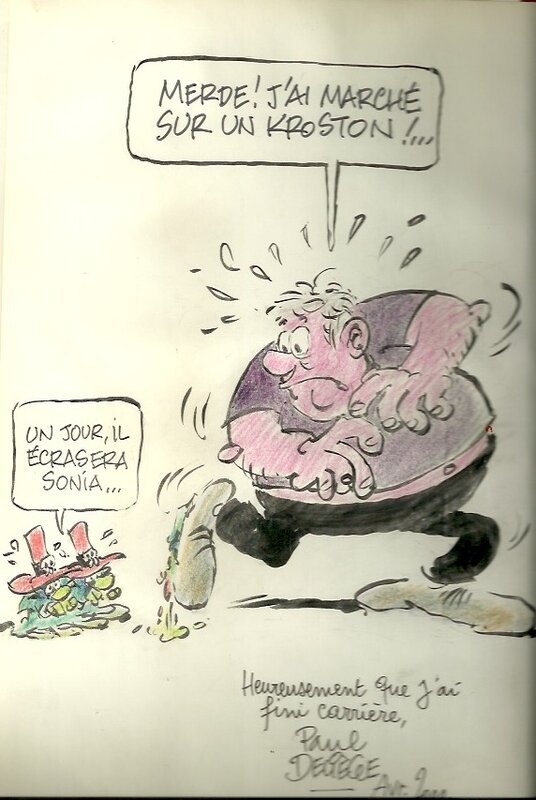 Paul Deliège, Un ami de Paul  légèrement enrobé  (lol) - Dédicace