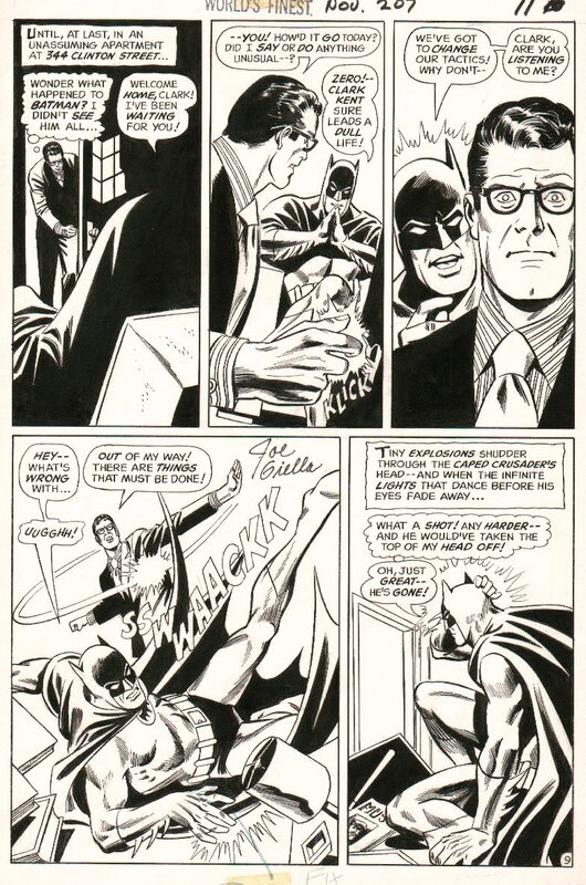 Dick Dillin, Joe Giella, Dillin & Giella - World’s Finest #207 p. 9 (DC, 1971) - Comic Strip
