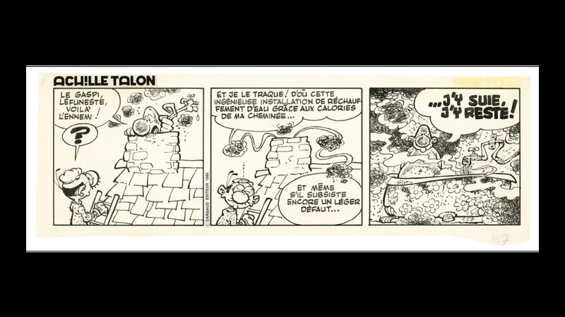 Achille Talon Gag par Greg - Planche originale