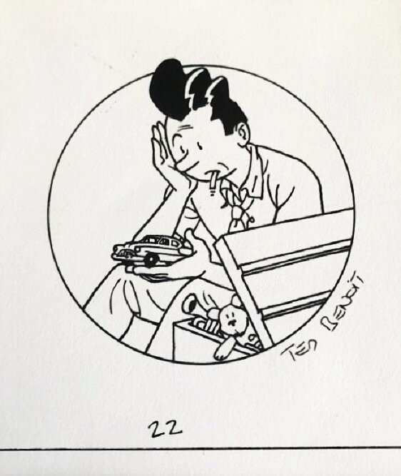 Ted BENOIT- Bingo Bongo (1987) - Original Illustration