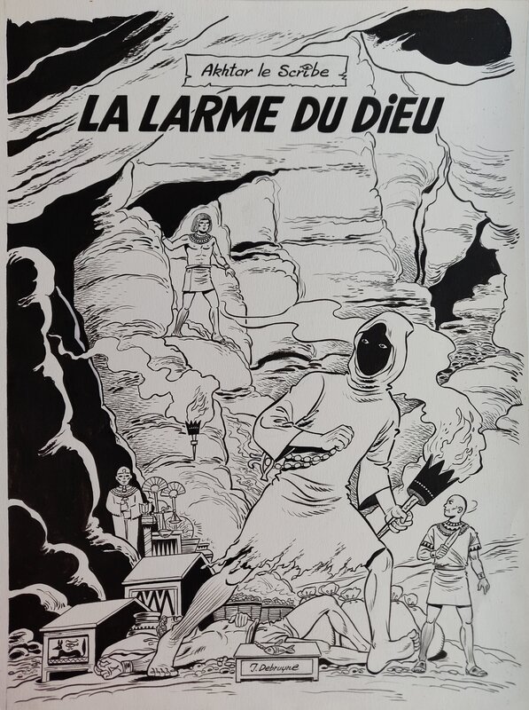 Jacques Debruyne, Akhtar le Scribe - La larme du dieu - Original Cover