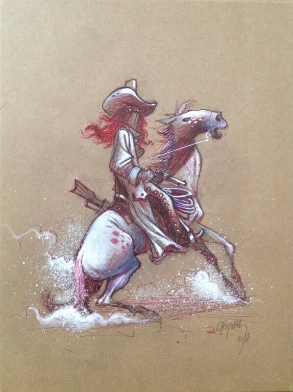 Desperado badass by Cromwell - Original Illustration