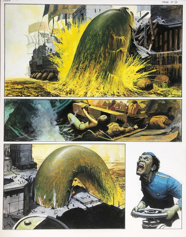 Don Lawrence, Martin Lodewijk, Original page Storm 15 - De Levende Planeet (The Living Planet) - Planche originale