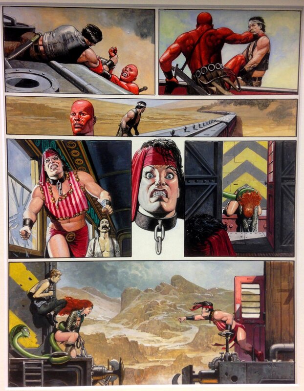 Don Lawrence, Martin Lodewijk, Original page Storm 17 - De Wentelwereld (The Twisted World) - Planche originale