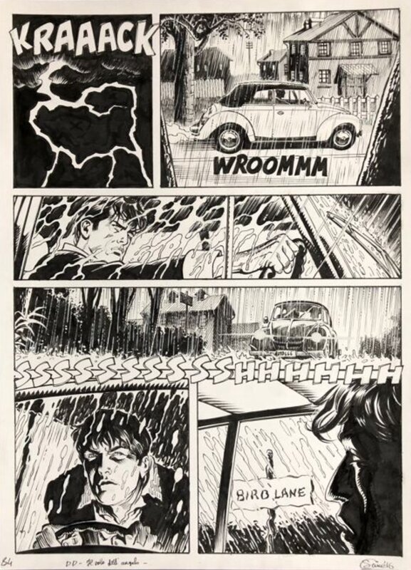 Dylan Dog par Gigi Simeoni - Planche originale