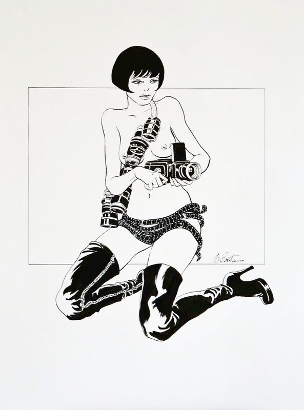 Giampiero Casertano, La cintura di Valentina - Omaggio a Guido Crepax - Planche originale