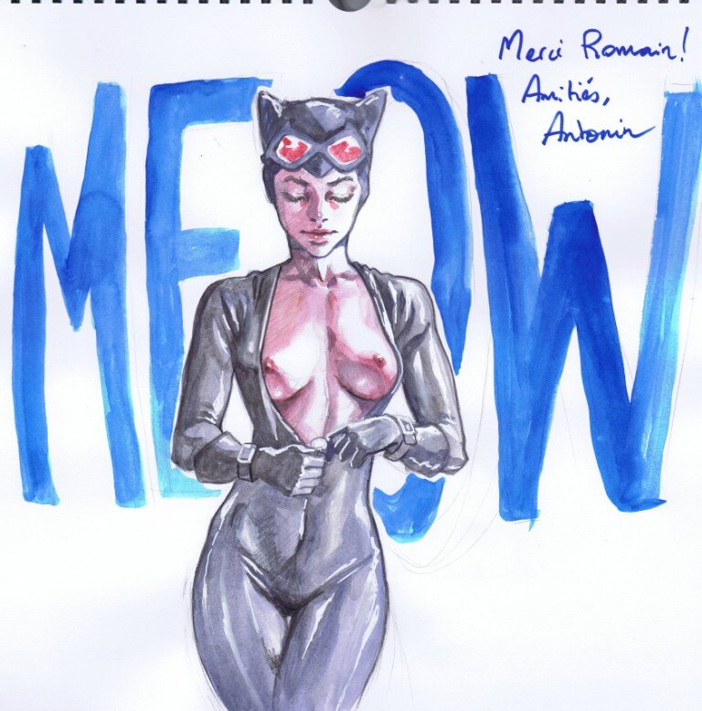Catwoman par Gallo - Dédicace