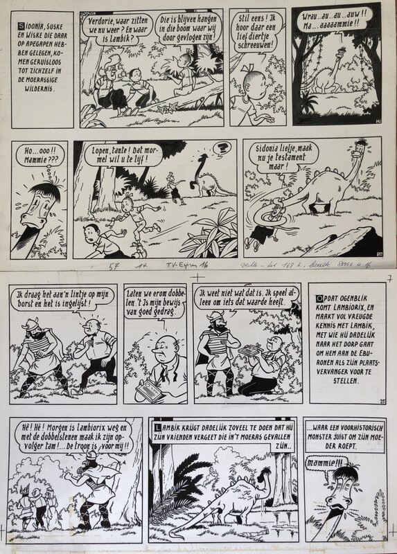 Studio Vandersteen, Suske en Wiske - Originele page (p.7) Lambiorix (1973) - Comic Strip