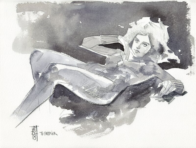 Black Widow by Alex Maleev - Sketch