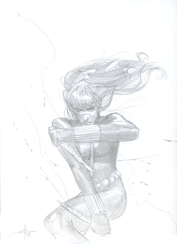 Black Widow by Gabriele Dell'Otto - Sketch