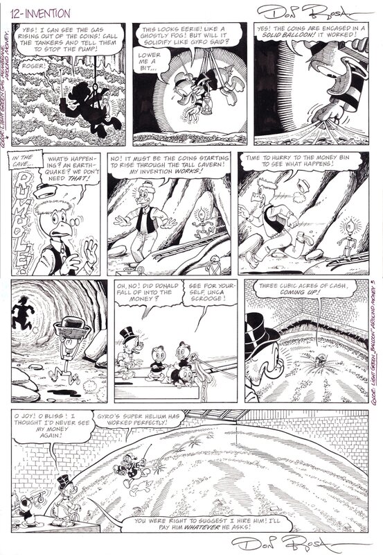 Don Rosa, La Première Invention de Géo Trouvetou - Planche originale