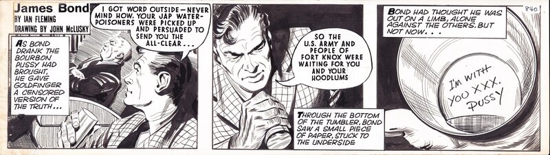 John McLusky, James Bond - Goldfinger - Comic Strip