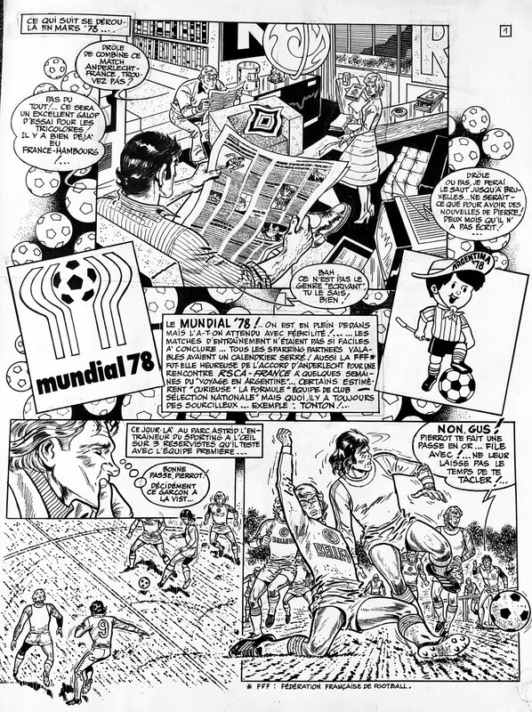 Raymond Reding, Section R - L'Anderlechtois - pl.1 de la seconde partie - Comic Strip