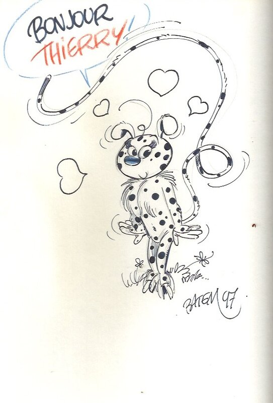 Marsupilami by Batem - Sketch
