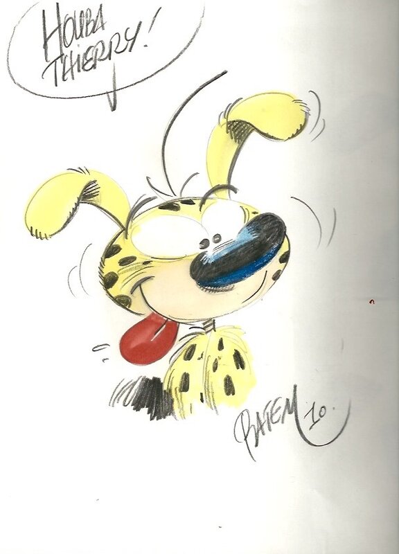 Marsupilami par Batem, alexandre degrange - Dédicace