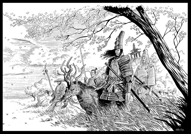 Samourail by François Gomès - Original Illustration