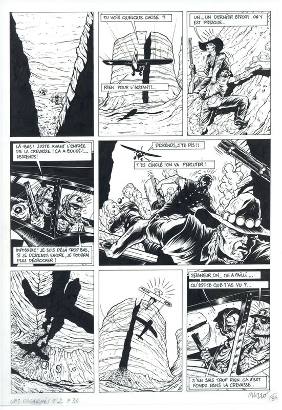 En vente - Mezzo, Les désarmés t.2 p.36 - Planche originale
