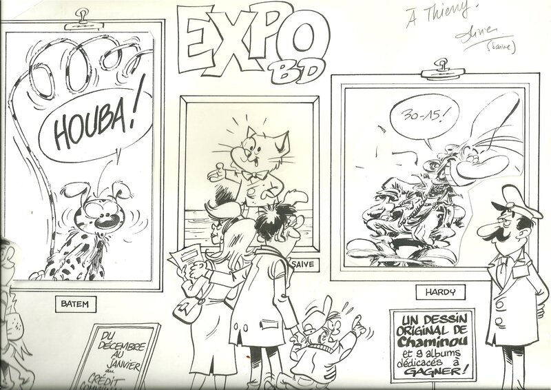 Illustration par Olivier Saive, Batem, Marc Hardy - Illustration originale