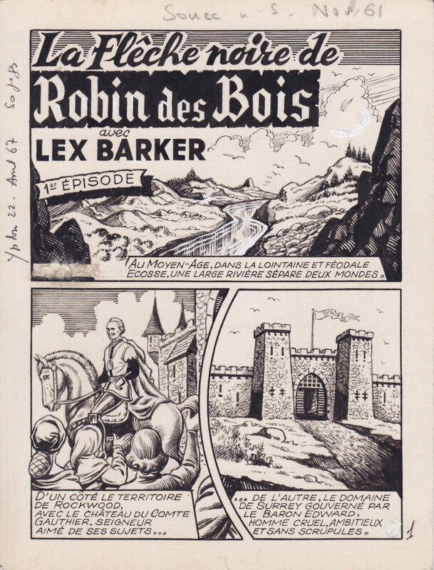 René Brantonne, La flèche noire de Robin des Bois - Comic Strip