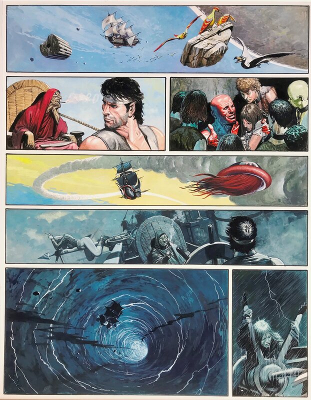 Don Lawrence, Original page Storm 18 - Robots van Danderzei - Planche originale