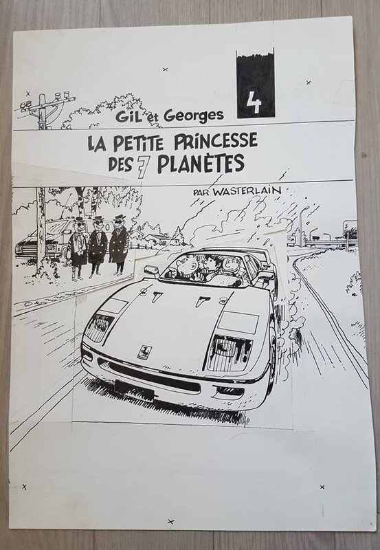Marc Wasterlain  - couverture Gil et Georges - Comic Strip