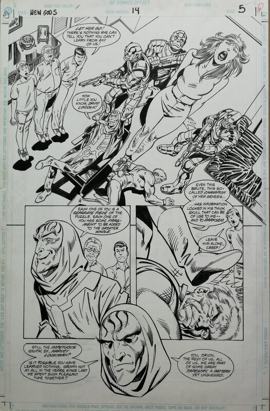 New Gods 14 page 5 by John Byrne, Bob Wiacek - Comic Strip