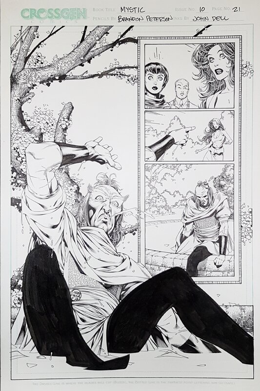 Mystic #10 p21 par Brandon Peterson, John Dell - Planche originale