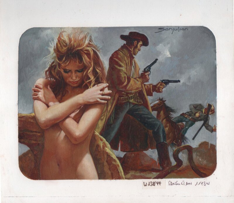 Sanjulián - Far West cover - Illustration originale