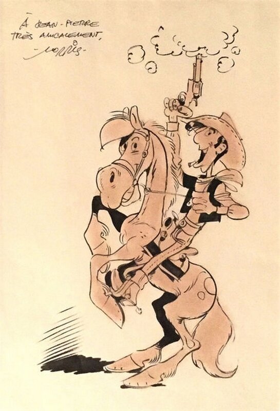 Morris, Lucky Luke et Jolly Jumper - Sketch