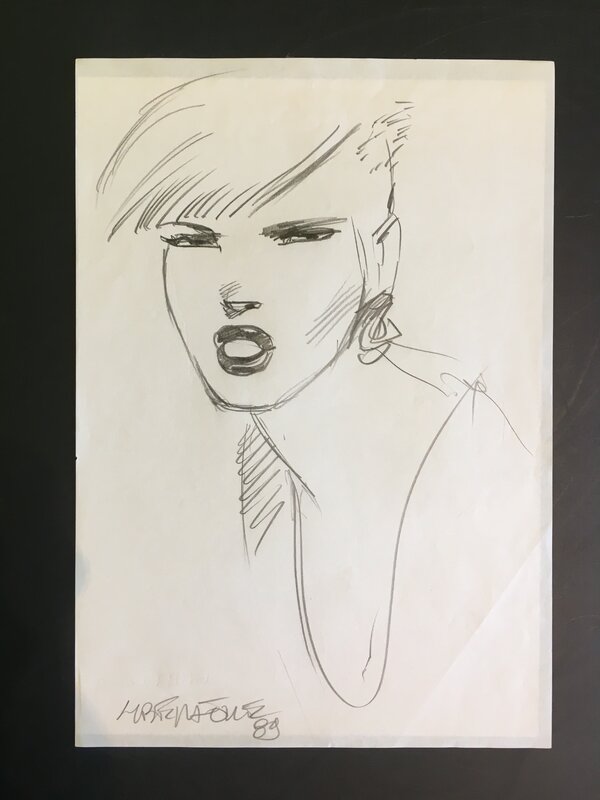 Sexy FACE  1989 BY TANINO LIBERATORE - Original Illustration