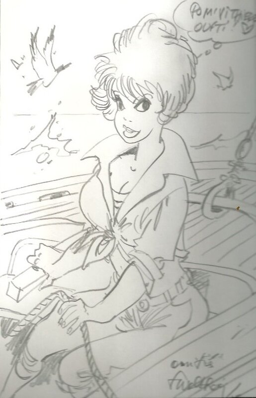 L épervier bleu by François Walthéry - Sketch