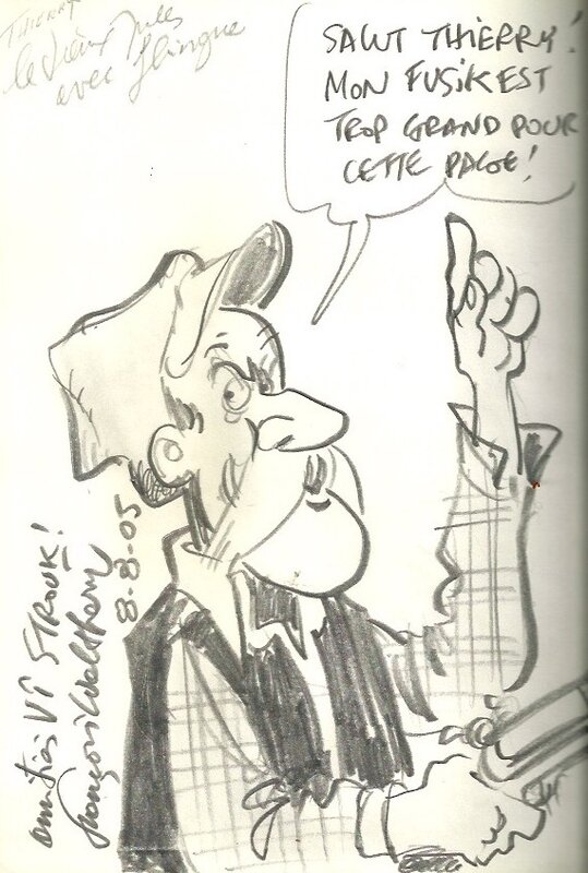Le vieux bleu by François Walthéry - Sketch