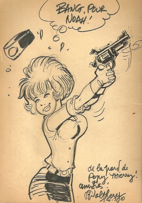Natacha par François Walthéry - Dédicace