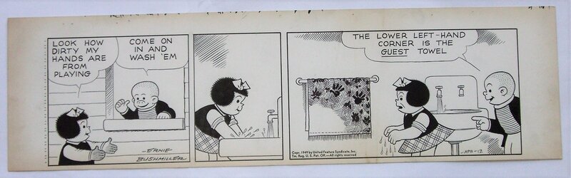 Ernie Bushmiller, Nancy s'en lave les mains - Comic Strip