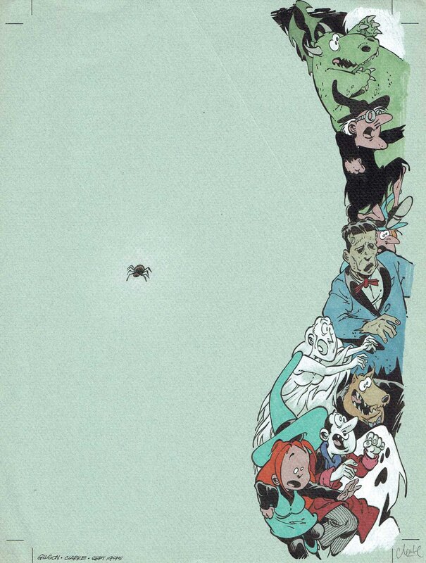 For sale - Clarke, Mélusine - Couverture Spirou 3 - Original Cover